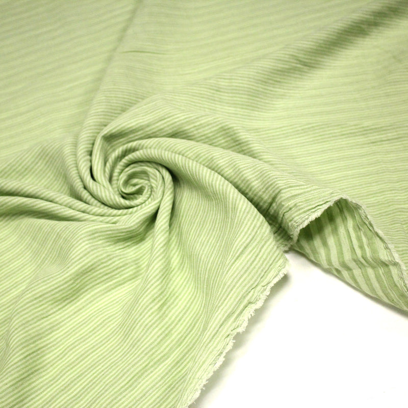 Tissu double gaze coton RAYURES recto verso : nombreuses couleurs ! OEKO - TEX - TissusPapi.com