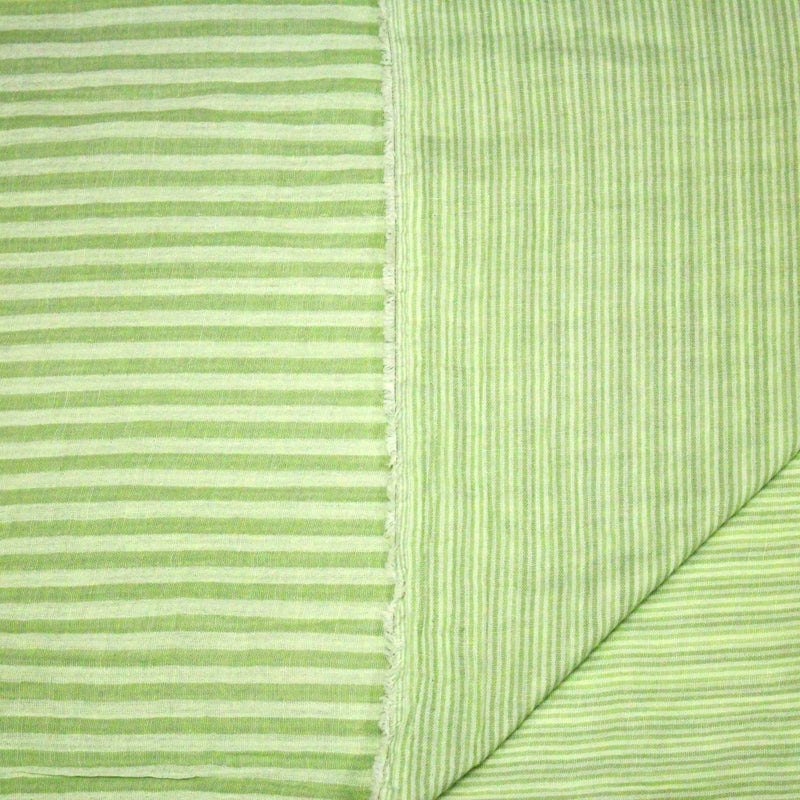 Tissu double gaze coton RAYURES recto verso : nombreuses couleurs ! OEKO - TEX - TissusPapi.com
