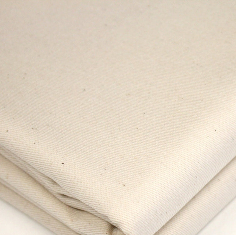 Tissu gabardine coton écru, COLLECTION SIGNATURE - OEKO - TEX STANDARD 100 - TissusPapi.com
