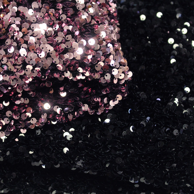 Tissu Sequin paillettes sur velours, nombreuses couleurs ! - TissusPapi.com