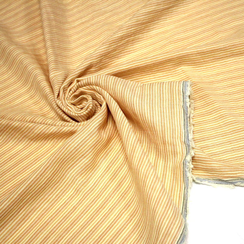 Tissu double gaze coton RAYURES recto verso : nombreuses couleurs ! OEKO - TEX - TissusPapi.com