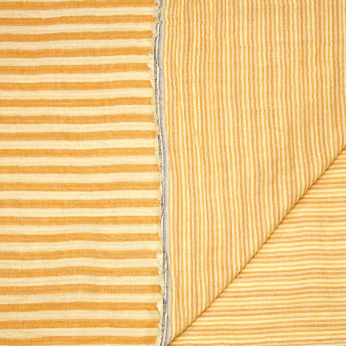 Tissu double gaze coton RAYURES recto verso : nombreuses couleurs ! OEKO - TEX - TissusPapi.com