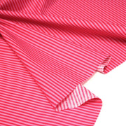 Tissu cotonnade aux rayures rose magenta et rose, 3mm - TissusPapi.com