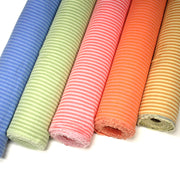 Tissu double gaze coton RAYURES recto verso : nombreuses couleurs ! OEKO - TEX - TissusPapi.com