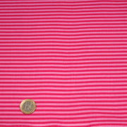 Tissu cotonnade aux rayures rose magenta et rose, 3mm - TissusPapi.com
