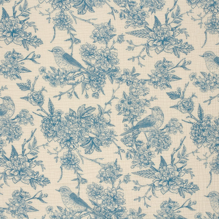 Tissu double gaze TOILE DE JOUY, nombreuses couleurs - STANDARD 100 OEKO - TEX - TissusPapi.com
