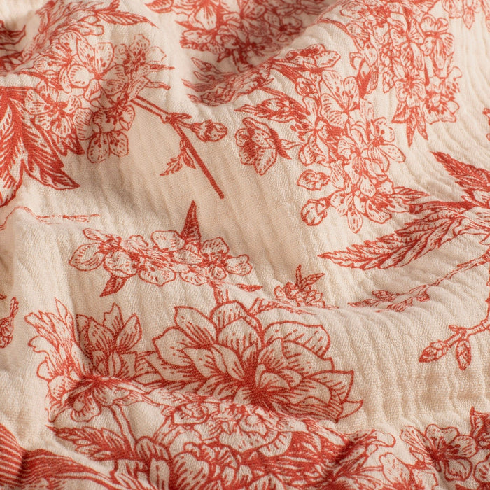 Tissu double gaze TOILE DE JOUY, nombreuses couleurs - STANDARD 100 OEKO - TEX - TissusPapi.com