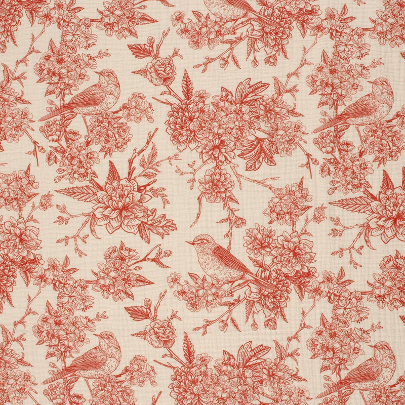 Tissu double gaze TOILE DE JOUY, nombreuses couleurs - STANDARD 100 OEKO - TEX - TissusPapi.com