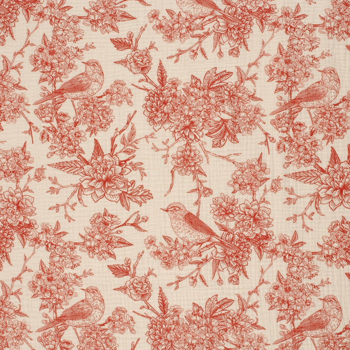 Tissu double gaze TOILE DE JOUY, nombreuses couleurs - STANDARD 100 OEKO - TEX - TissusPapi.com