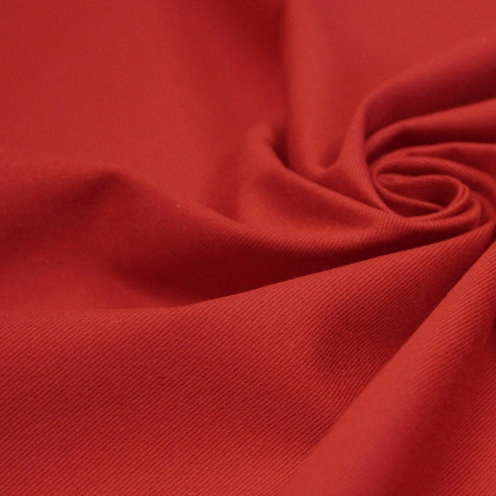 Tissu gabardine coton LUXE, fabrication française : nombreuses couleurs disponibles ! OEKO-TEX STANDARD 100