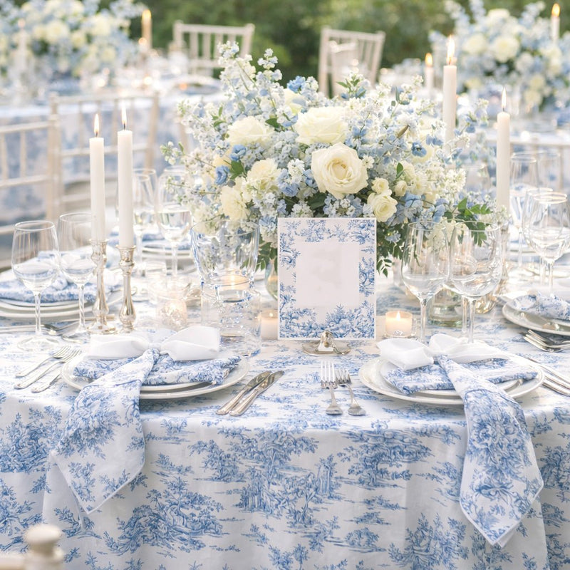 Tissu coton renforcé TOILE DE JOUY grande largeur 280cm : bleu, rouge, vert, gris - OEKO - TEX - TissusPapi.com