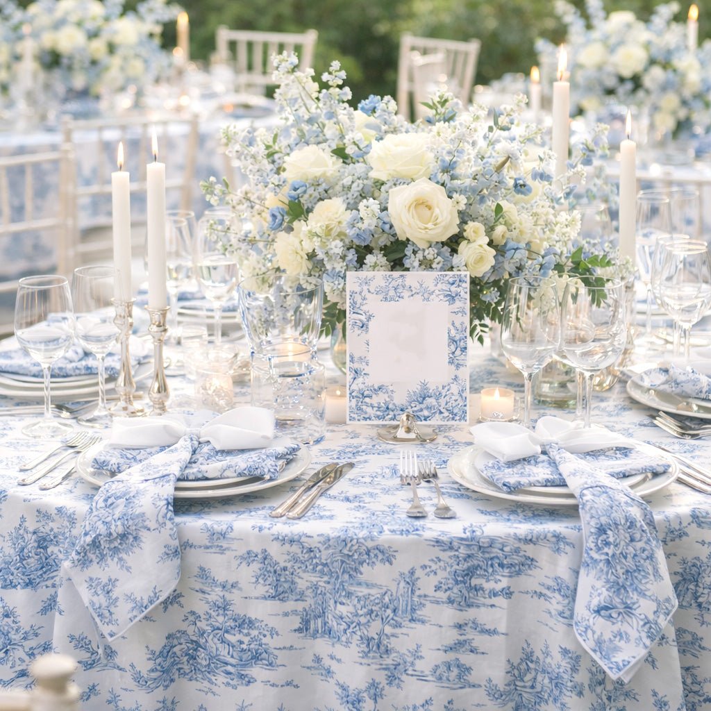 Tissu coton renforcé TOILE DE JOUY grande largeur 280cm : bleu, rouge, vert, gris - OEKO - TEX - TissusPapi.com