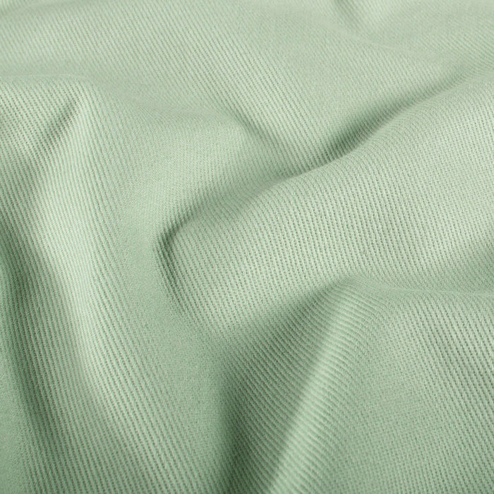 Tissu DENIM 100% coton de couleurs : kaki, rose, mauve, vert menthe... - STANDARD 100 OEKO-TEX