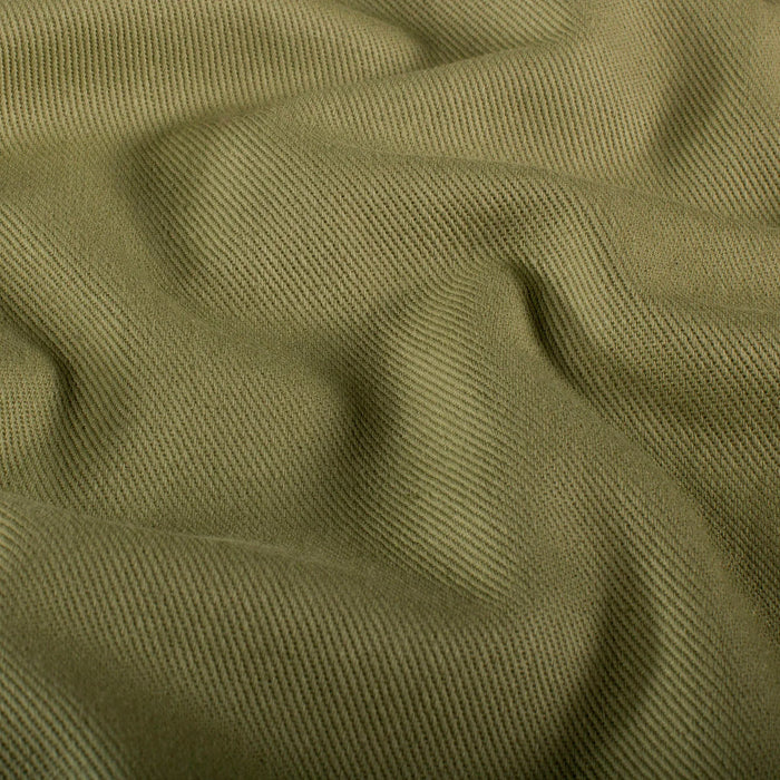 Tissu DENIM 100% coton de couleurs : kaki, rose, mauve, vert menthe... - STANDARD 100 OEKO - TEX - TissusPapi.com