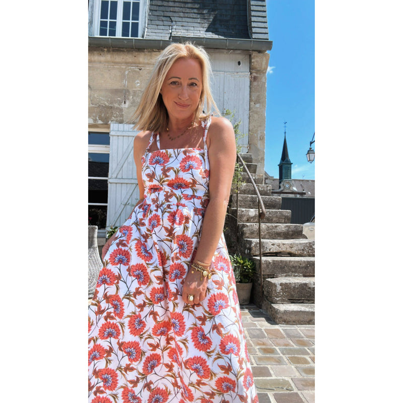 Tissu INDIENNES, cotonnade imprimée fleurie : deux motifs différents - OEKO - TEX STANDARD 100 - TissusPapi.com
