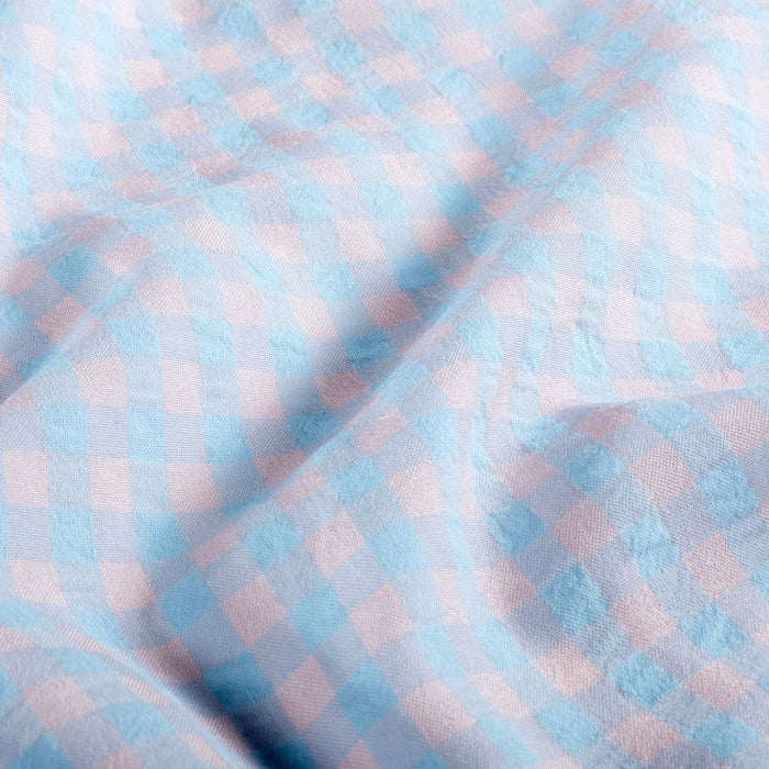 Tissu seersucker coton Vichy : nombreuses couleurs estivales ! - STANDARD 100 OEKO - TEX - TissusPapi.com