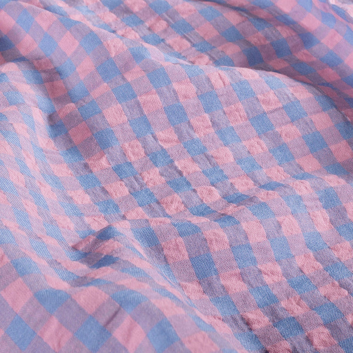 Tissu seersucker coton Vichy : nombreuses couleurs estivales ! - STANDARD 100 OEKO - TEX - TissusPapi.com