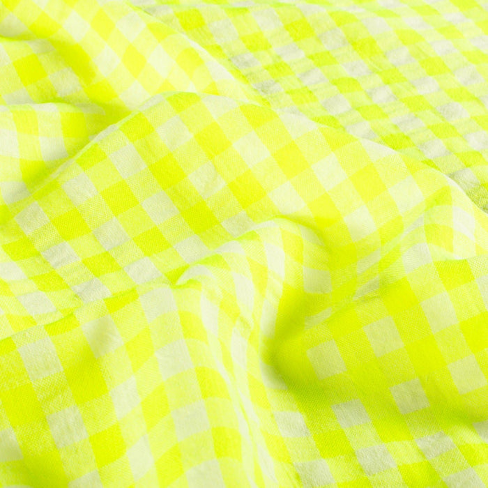 Tissu seersucker coton Vichy : nombreuses couleurs estivales ! - STANDARD 100 OEKO - TEX - TissusPapi.com