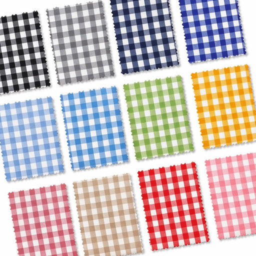 Tissu cotonnade VICHY carreaux 10mm : nombreuses couleurs ! - STANDARD 100 OEKO - TEX - TissusPapi.com