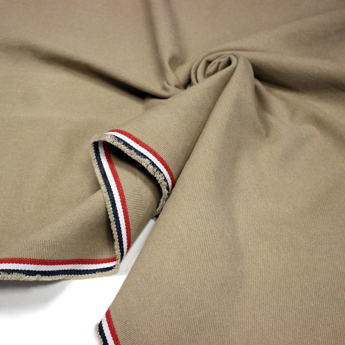 Tissu SERGÉ DENIM DE COTON ÉPAIS : trois couleurs - Matière recyclée & fabrication française