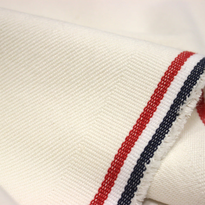 Tissu SERGÉ DENIM DE COTON ÉPAIS : trois couleurs - Matière recyclée & fabrication française