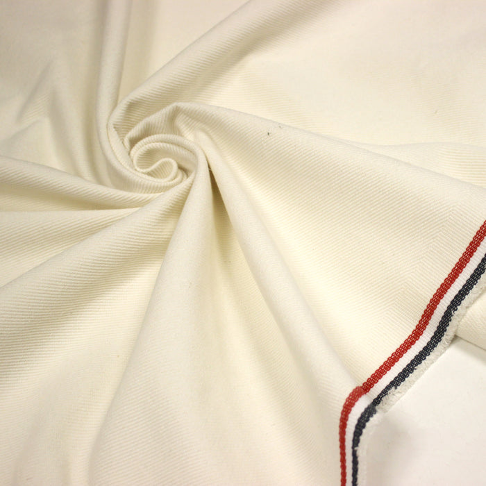 Tissu SERGÉ DENIM DE COTON ÉPAIS : trois couleurs - Matière recyclée & fabrication française