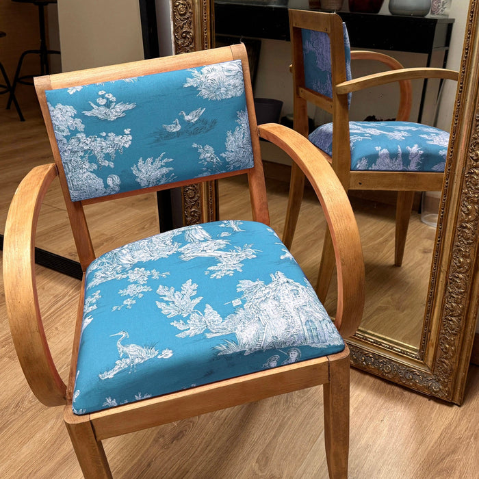 Tissu Toile de Jouy traditionnelle, nombreux fonds très colorés au choix, grande largeur 280cm - OEKO - TEX STANDARD 100 - TissusPapi.com