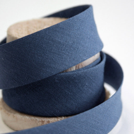 Biais de coton uni BLEU DE JOUY - TissusPapi.com