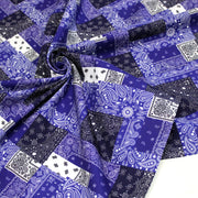 Tissu gabardine coton imprimée motif BANDANA paisley : nombreuses couleurs ! - OEKO-TEX STANDARD 100 - TissusPapi.com