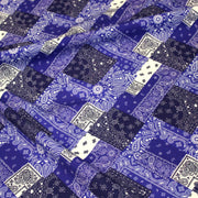 Tissu gabardine coton imprimée motif BANDANA paisley : nombreuses couleurs ! - OEKO-TEX STANDARD 100 - TissusPapi.com