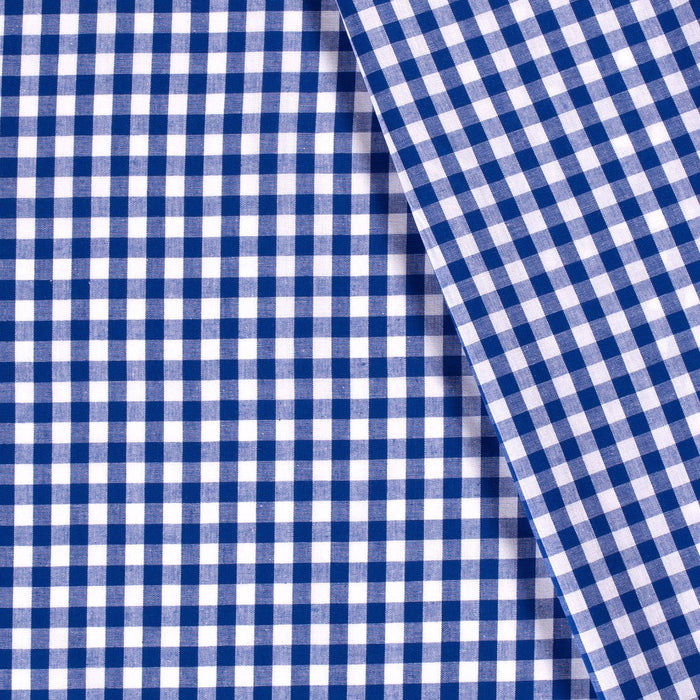 Tissu cotonnade VICHY carreaux 10mm : nombreuses couleurs ! - STANDARD 100 OEKO - TEX - TissusPapi.com
