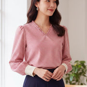 Tissu popeline coton VICHY 3mm rose fuchsia & blanc - TissusPapi.com