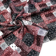 Tissu gabardine coton imprimée motif BANDANA paisley : nombreuses couleurs ! - OEKO-TEX STANDARD 100 - TissusPapi.com