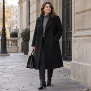 Tissu Drap de laine noir épais, 600gr/m2, fabrication française - TissusPapi.com