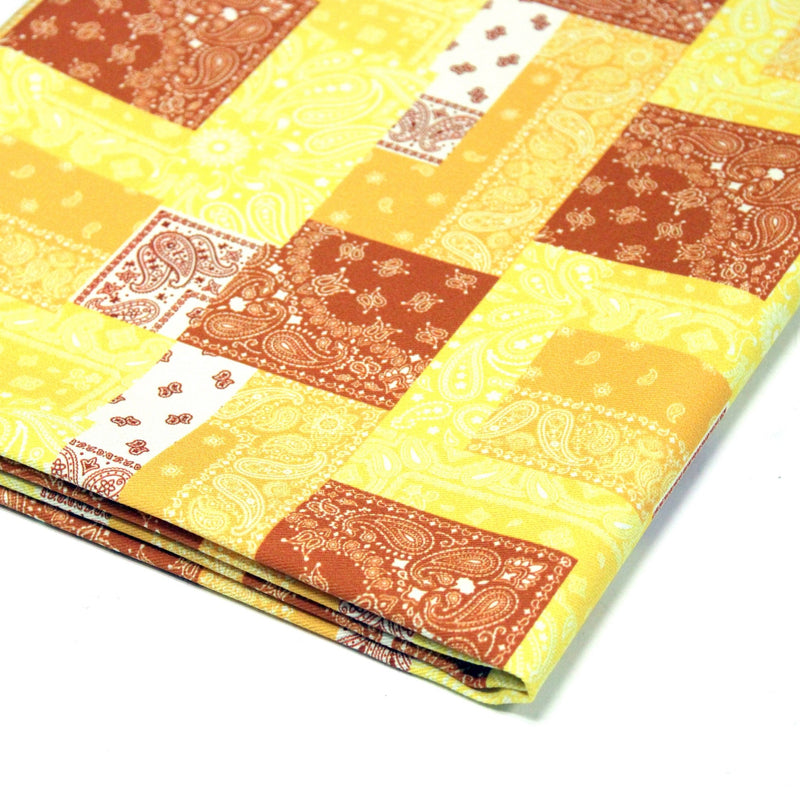Tissu gabardine coton imprimée motif BANDANA paisley : nombreuses couleurs ! - OEKO-TEX STANDARD 100 - TissusPapi.com