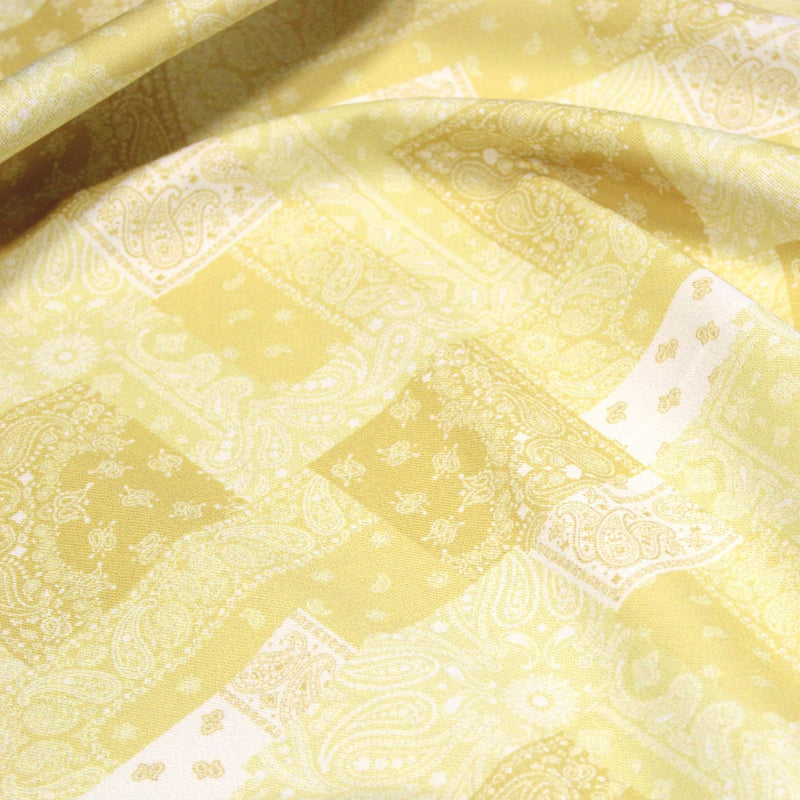 Tissu gabardine coton imprimée motif BANDANA paisley : nombreuses couleurs ! - OEKO-TEX STANDARD 100 - TissusPapi.com
