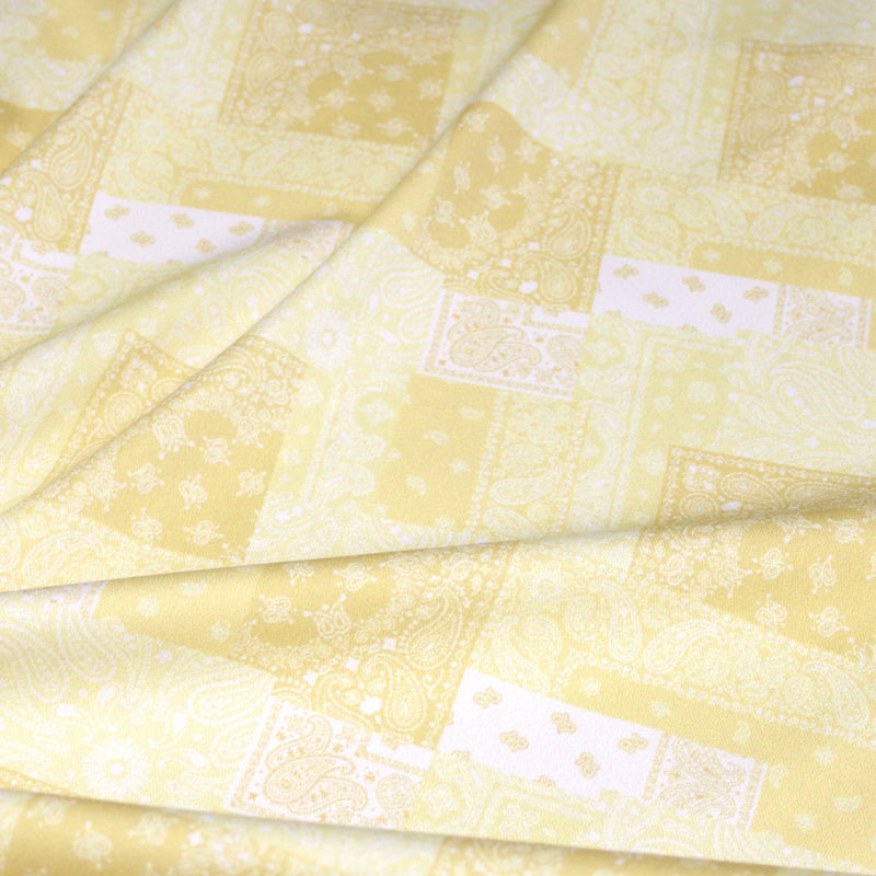 Tissu gabardine coton imprimée motif BANDANA paisley : nombreuses couleurs ! - OEKO-TEX STANDARD 100 - TissusPapi.com