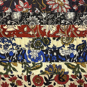 Tissu matelassé coton indien, motif traditionnel floral : nombreuses couleurs et fleuris au choix! - TissusPapi.com