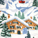 Tissu cotonnade Ski, chalets et montagnes enneigées - OEKO-TEX STANDARD 100 - TissusPapi.com