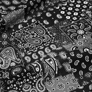 Tissu cotonnade, motif BANDANA paisley : rouge / bleu / vert / noir - OEKO - TEX STANDARD 100 - TissusPapi.com