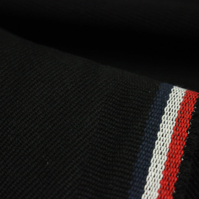 Tissu SERGÉ DENIM DE COTON ÉPAIS : trois couleurs - Matière recyclée & fabrication française