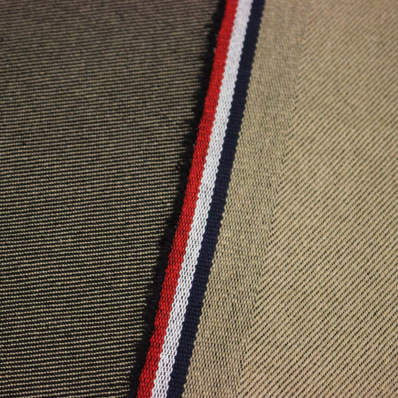 Tissu SERGÉ DENIM DE COTON ÉPAIS : trois couleurs - Matière recyclée & fabrication française - TissusPapi.com