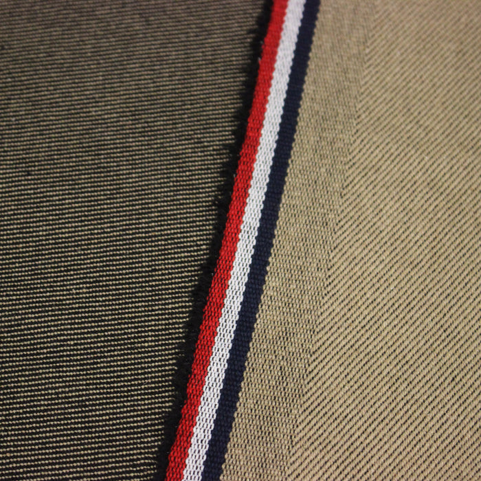 Tissu SERGÉ DENIM DE COTON ÉPAIS : trois couleurs - Matière recyclée & fabrication française