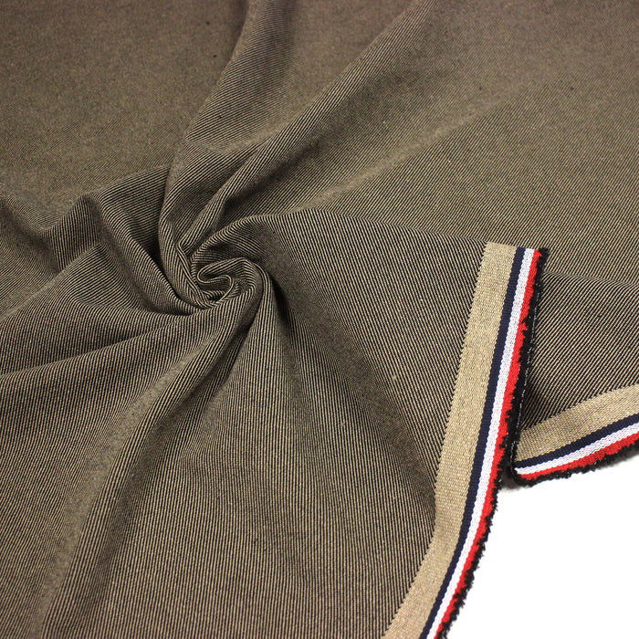Tissu SERGÉ DENIM DE COTON ÉPAIS : trois couleurs - Matière recyclée & fabrication française