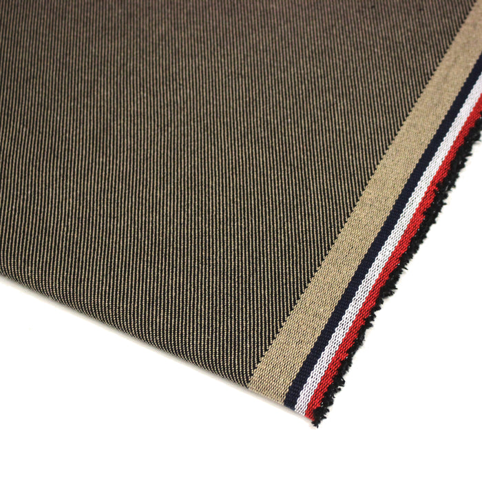 Tissu SERGÉ DENIM DE COTON ÉPAIS : trois couleurs - Matière recyclée & fabrication française