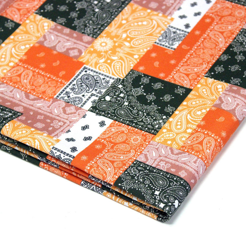 Tissu gabardine coton imprimée motif BANDANA paisley : nombreuses couleurs ! - OEKO-TEX STANDARD 100 - TissusPapi.com