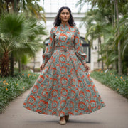 Tissu coton TOILE DE JOUY illustrations indiennes, nombreuses couleurs estivales ! - TissusPapi.com
