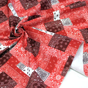 Tissu gabardine coton imprimée motif BANDANA paisley : nombreuses couleurs ! - OEKO-TEX STANDARD 100 - TissusPapi.com
