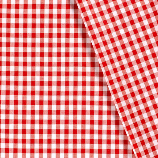 Tissu cotonnade VICHY carreaux 10mm : nombreuses couleurs ! - STANDARD 100 OEKO - TEX - TissusPapi.com