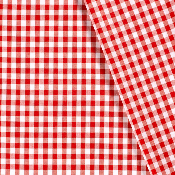 Tissu cotonnade VICHY carreaux 10mm : nombreuses couleurs ! - STANDARD 100 OEKO - TEX - TissusPapi.com